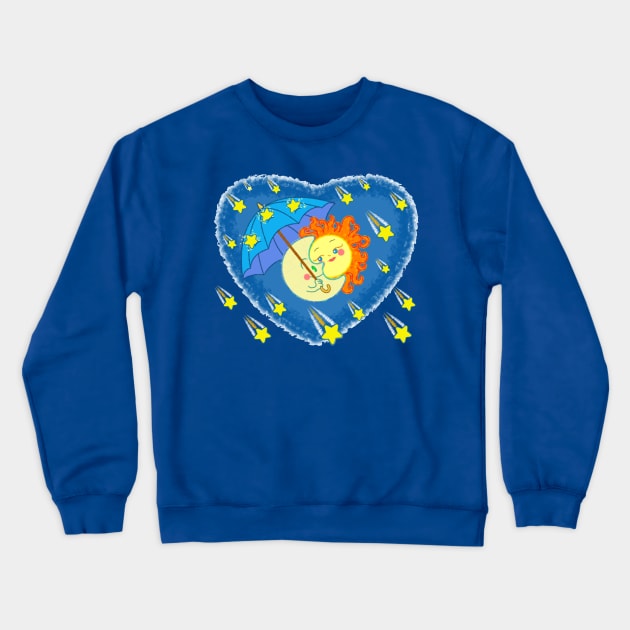 Meteor Shower II Crewneck Sweatshirt by Toonicorn